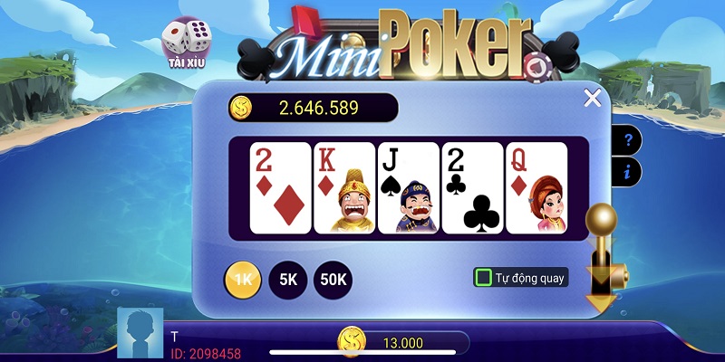 Cách chơi Poker Cổ Phần Mini trên GO88