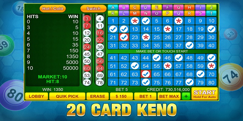 Cách chơi slots game Keno trên GO88