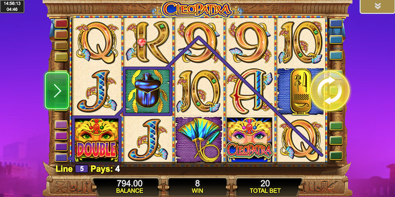 Slots Game kiếm tiền Cleopatra 