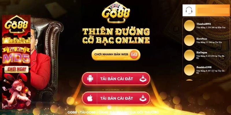 Các bước tải game GO88 trên iPhone đơn giản