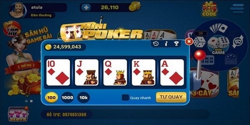 Bỏ túi bí kíp quay game Poker Mini hiệu quả nhất